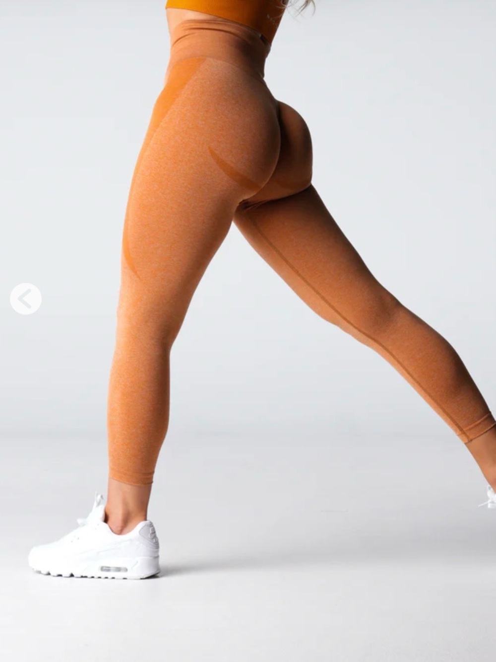 Nvgtn Terracotta Contour Seamless Leggings - Terracotta Orange